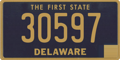 DE license plate 30597