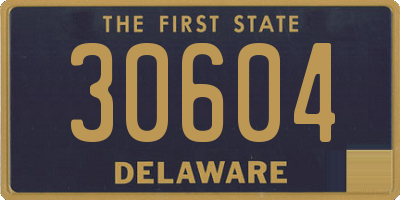 DE license plate 30604