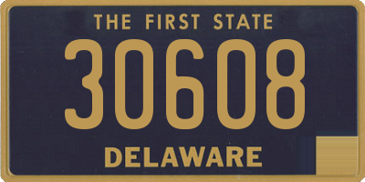 DE license plate 30608