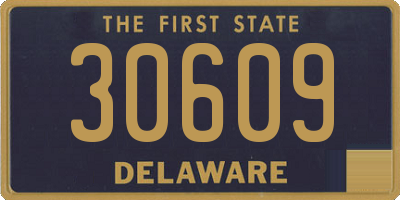 DE license plate 30609