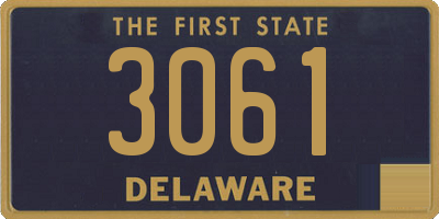 DE license plate 3061