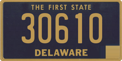 DE license plate 30610