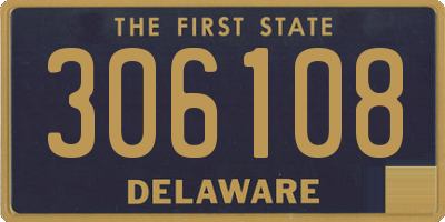 DE license plate 306108