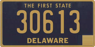 DE license plate 30613