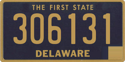 DE license plate 306131