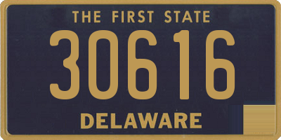 DE license plate 30616