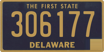 DE license plate 306177