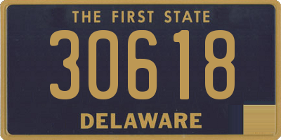 DE license plate 30618