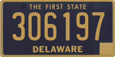 DE license plate 306197