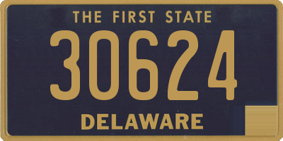 DE license plate 30624