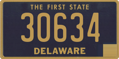 DE license plate 30634