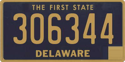DE license plate 306344