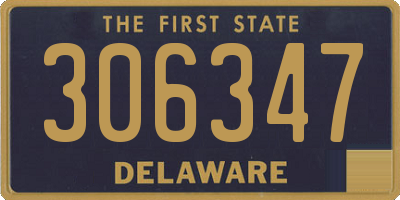 DE license plate 306347