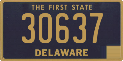 DE license plate 30637