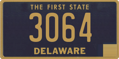 DE license plate 3064