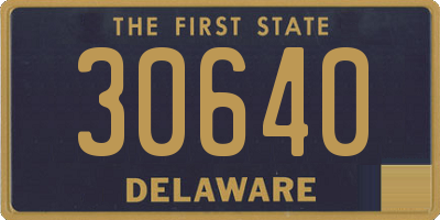 DE license plate 30640