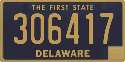 DE license plate 306417