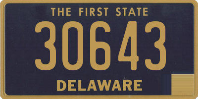 DE license plate 30643