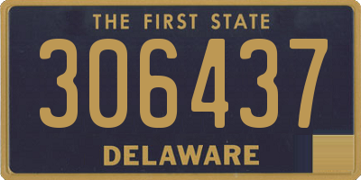DE license plate 306437