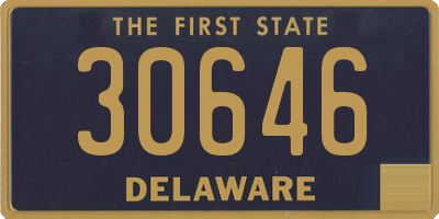 DE license plate 30646