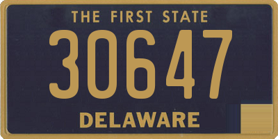 DE license plate 30647