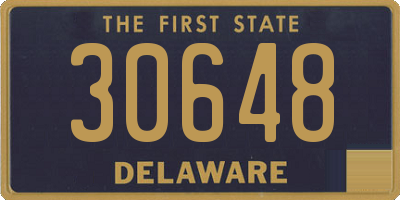 DE license plate 30648