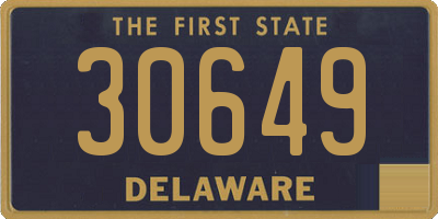 DE license plate 30649