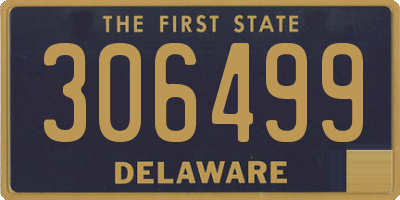 DE license plate 306499