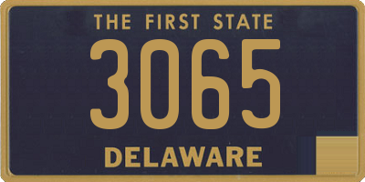 DE license plate 3065
