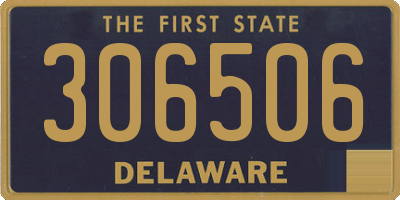 DE license plate 306506
