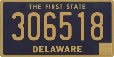 DE license plate 306518