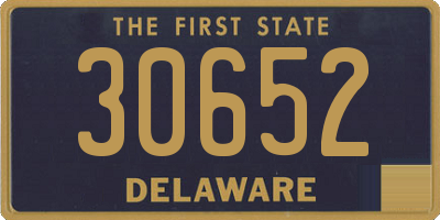 DE license plate 30652