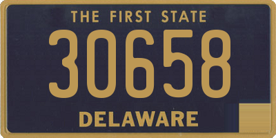 DE license plate 30658