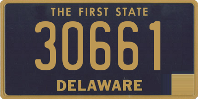 DE license plate 30661