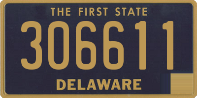 DE license plate 306611