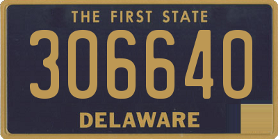 DE license plate 306640