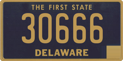 DE license plate 30666