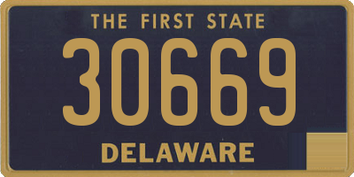 DE license plate 30669