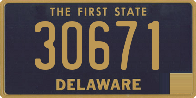 DE license plate 30671