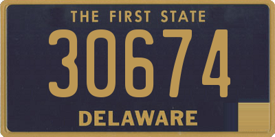 DE license plate 30674