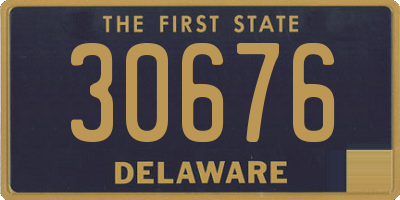 DE license plate 30676