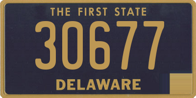 DE license plate 30677