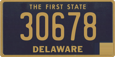 DE license plate 30678