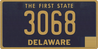 DE license plate 3068