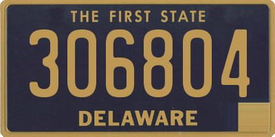 DE license plate 306804