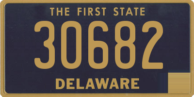 DE license plate 30682