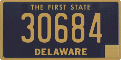 DE license plate 30684