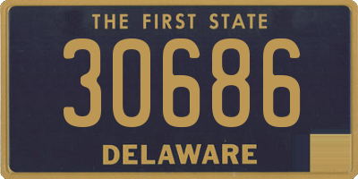 DE license plate 30686