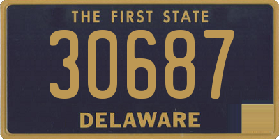 DE license plate 30687