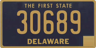 DE license plate 30689